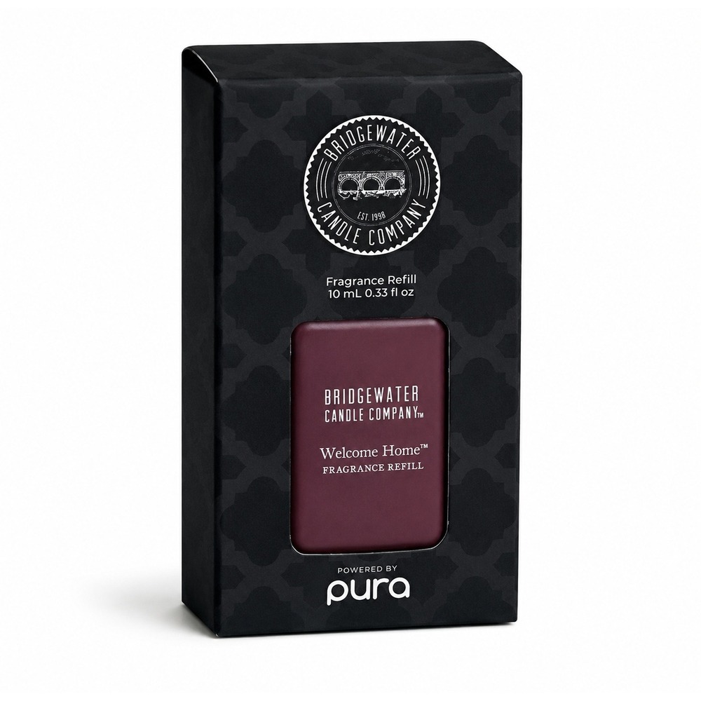 Bridgewater Candle Welcome Home Pura Fragrance Refill 10mL Burgundy Solid New